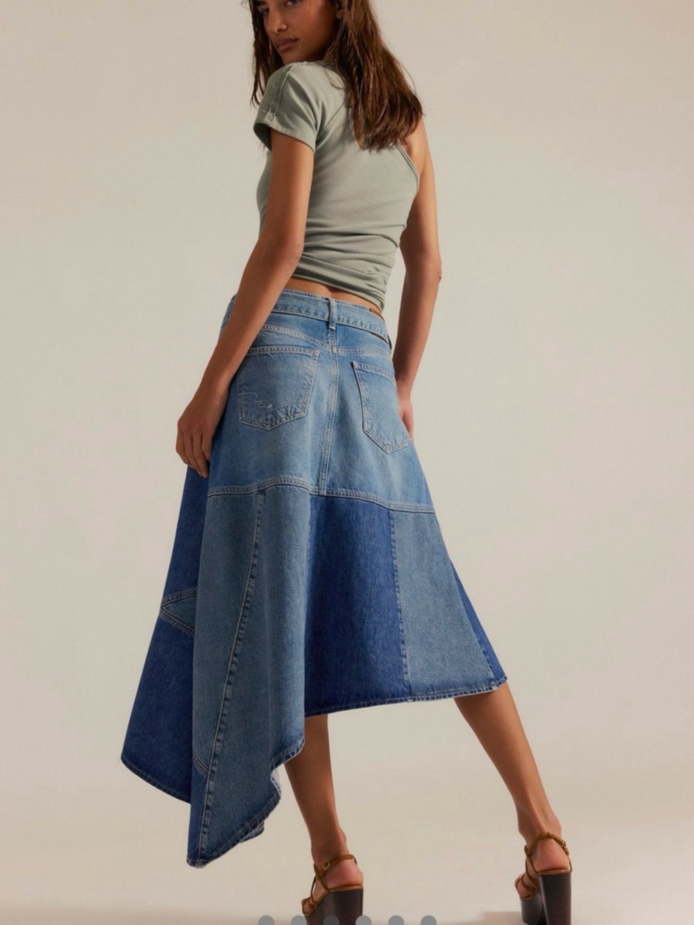 NWOT We The Free Piece Of Work Denim
Midi Skirt - Picture 4 of 13